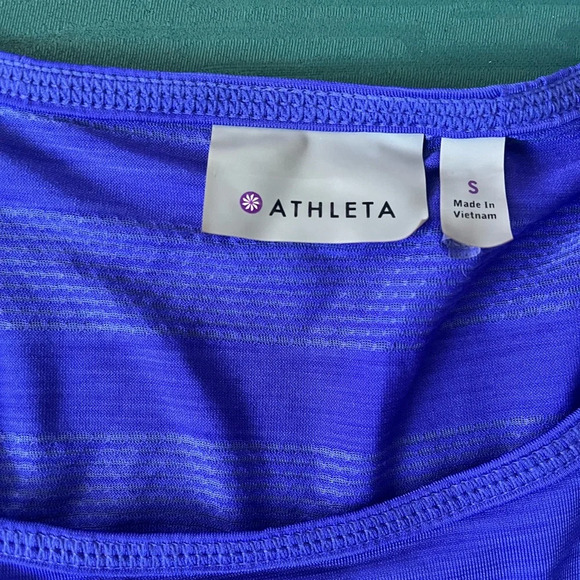 Athleta Purple Racerback Tank Top Workout Exercise Yoga Size Small Outside - Picture 3 of 6
